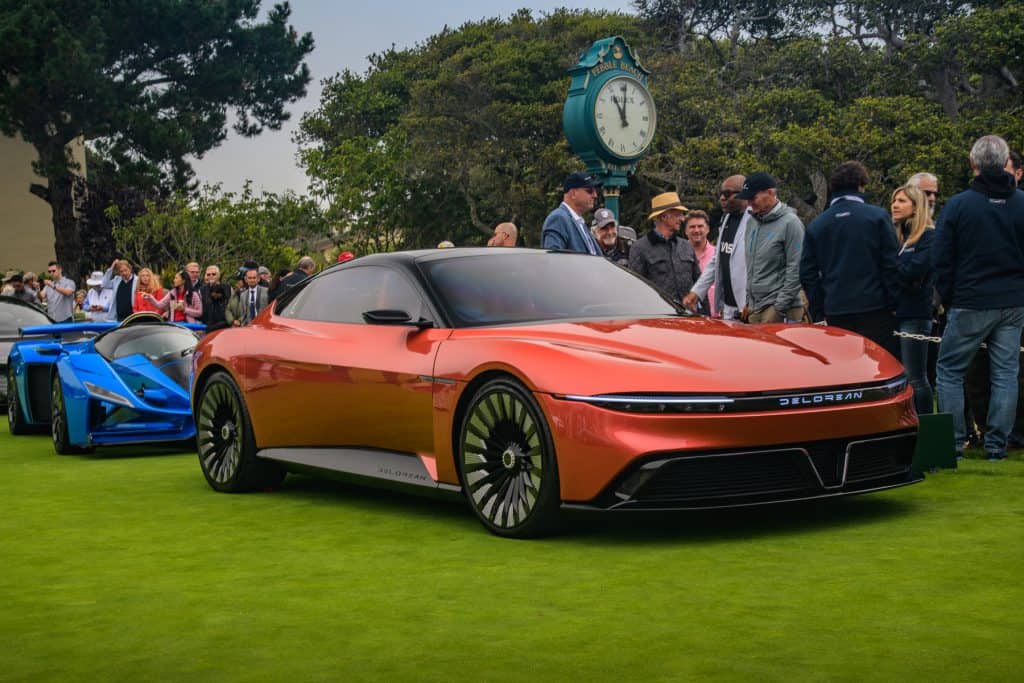 What DeLorean Revealed at Pebble Beach—Alpha5, 2025 Alpha5 Plasmatail